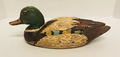 Antique Vintage Old CERAMIC DECOY DUCK - Made In USA (ANNE-JO) • $44.88