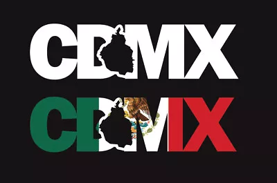 Ciudad De Mexico Letters Decal Car Window Laptop Map Vinyl Sticker Mexican CDMX • $4.99