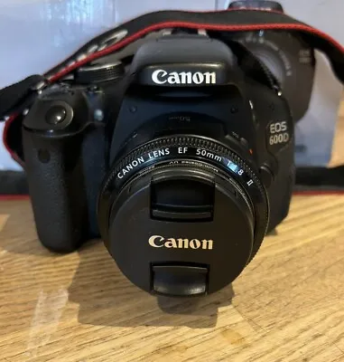 Canon EOS 600D 18.0MP Digital SLR Camera - Black (Kit W/ EF-S IS 18-135mm Lens) • £250