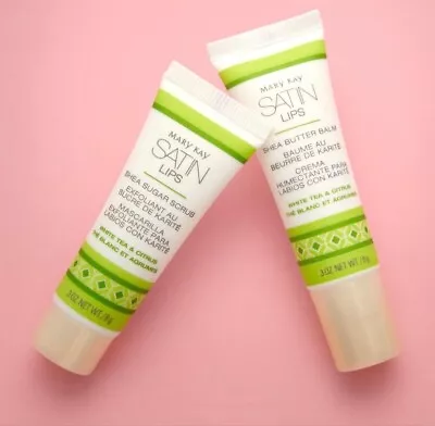 Mary Kay Satin Lips Set White Tea & Citrus (Shea Butter Balm & Scrub)  • $20.98