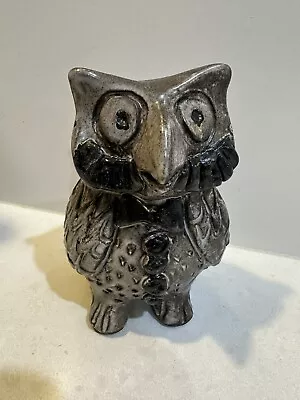 Mclaren Grey Glazed Pottery Owl  Incised  Mclaren  • $355