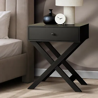Oikiture Bedside Table Drawer Bedroom Nightstand Storage Cabinet Side End Table • $65.90