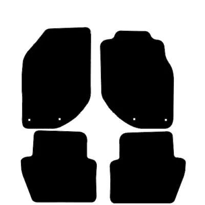 Fits Volvo V70 1995 To 2000 Tailored Black Car Floor Mats Set (4 Pcs & Clips) • $17.42