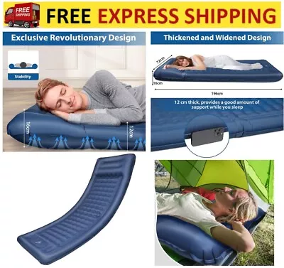 Camping Mattress Pad Sleeping Mat Inflatable Hiking Picnic Christmas Gifts Xmas • $107.86