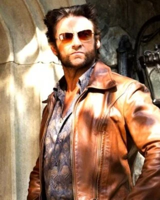$24.41 • Buy X-Men Days Of Future Past Men's Brown Biker Real Leather Jacket Halloween Jacket