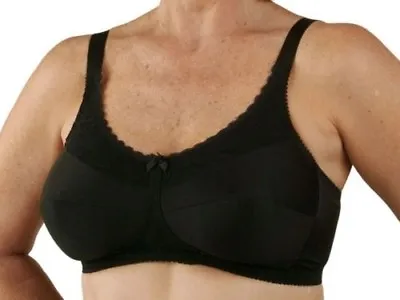 Classique Post Mastectomy Nylon Comfort Knit Bra With Lace • $36.50