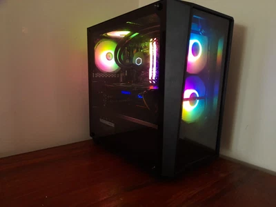 $1600 • Buy Used Custom Built RGB Gaming PC Ryzen 5 Pro, GTX 1080 8GB, 16GB RAM 3200 Mhz