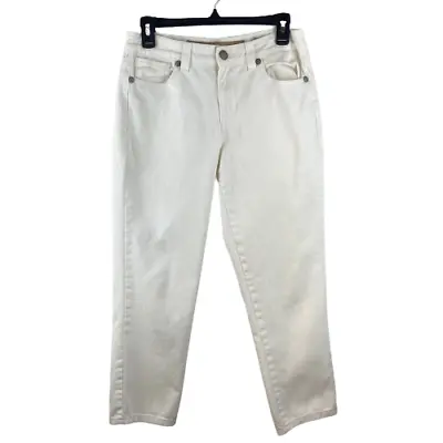 Nine West Vintage America Jeans Size 4/26 Classic Rise White Tapered Leg • $14.99