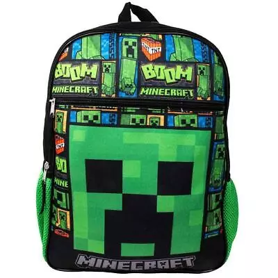 Minecraft Backpack 16  Backpack With Large Front Pocket • $17.59