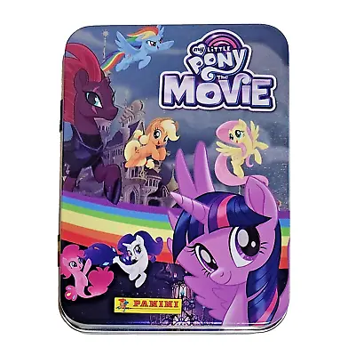 My Little Pony The Movie Panini Stickers In Tin Box - 50 Stickers - New Sealed • $5.43