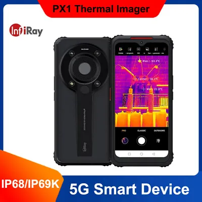 InfiRay PX1 Unlocked 5G Industrial Mobile Smartphone With Thermal Imaging Camera • $1234.38