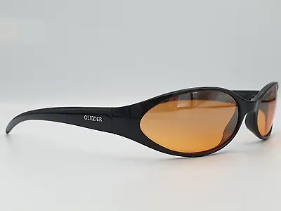 Oliver By Valentino Sunglasses 187/S Vintage Large Wrap Black Orange 1990's • £60