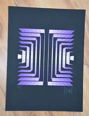 Yvaral Vasarely Screen Print Signed Silkscreen Print Edition Of 190 RARITY  • $354.03