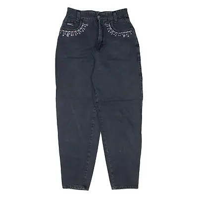 £10 • Buy Vintage MAC Rhinestone Jeans Grey 90s Denim Regular Mom Womens W26 L28