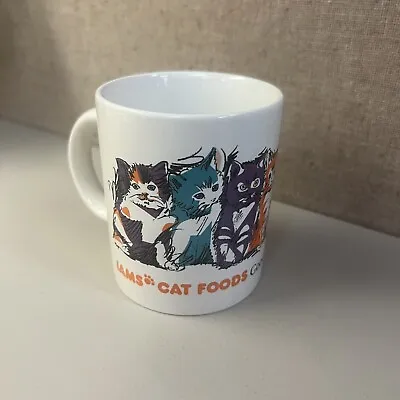 Vintage Colorful Cat Graphic Iams Cat Food Advertisement Coffee Mug • $14.99