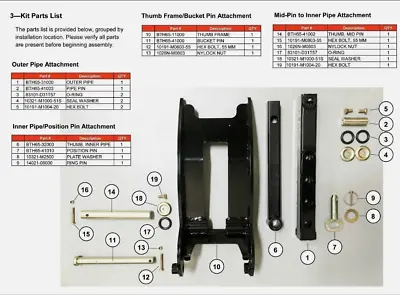 New Genuine OEM KIOTI DKA147 Backhoe Bucket Thumb For KB2485 Backhoe • $499.94