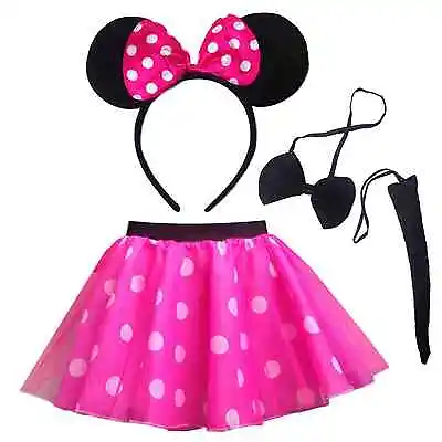 NEW Girls Pink MINNIE Mouse DANCE Costume Fancy Dress Skirt • £8.99