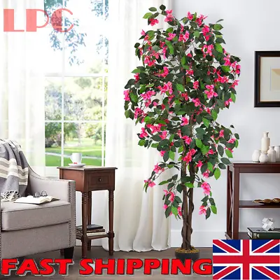 Large Potted Azalea Artificial Flowers Tree Fake Plants Indoor Outdoor Garden • £65.95