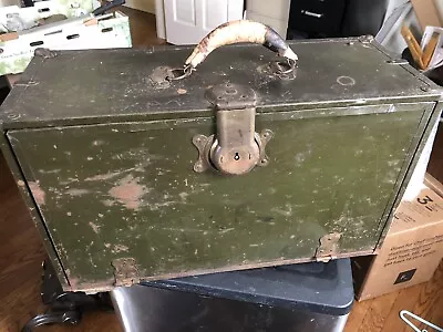 Vintage Machinist Tool Box Chest Metal With 5 Wood Drawers • $70