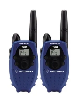 Motorola T5100 AA 2-Mile 14-Channel FRS Two-Way Radios (Pair) • $22