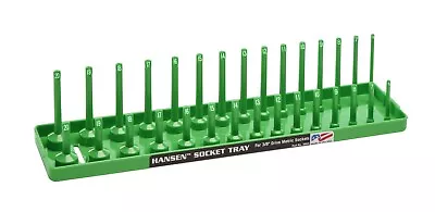 Hansen Global 3/8  Drive Socket Tray Holder Metric MM Standard Deep USA Green • $13.97