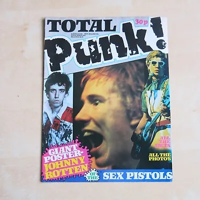 Total Punk UK Original Fold Out Poster Magazine Sex Pistols The Damned Clash • £49.99