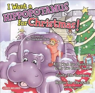 I Want A Hippopotamus For Christmas By The Countdown Kids Lyrics Included New • $12.01