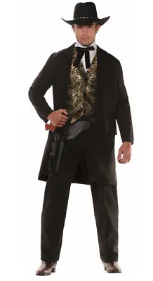Underwraps Gambler Western Gunman Bandit Sheriff Outlaw Cowboy Costume 28581 • $41.99