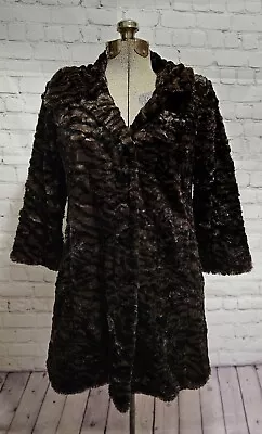 Cabi Faux Fur Minka Animal Print Coat Jacket Womens Size XS Style #3127 • $45