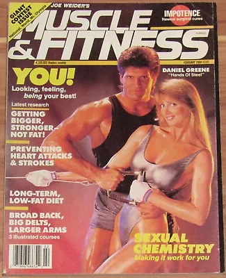 February 1988 Joe Weider's Muscle & Fitness Magazine Daniel Greene & Gail Smith • $4.80