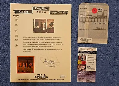 Elvis Presley Rare Original Photo Negative W/ Kang Rhee Karate Signed Letter COA • $499.99