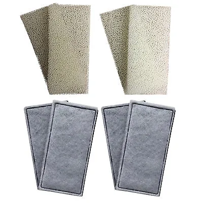 £7.99 • Buy 4 X Compatible Fluval U2 Foam And Polycarbon Cartridges Internal Filter Sponges