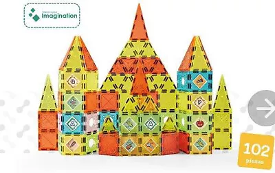 102 Pcs Magnetic Toys Magnet Building Tiles 3D Magnetic Building Blocks Set • $33.99