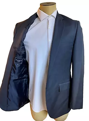 J. Crew Men's 2 Button Blue-Grey Wool Sport Jacket Size US 38R $700 • $29.99