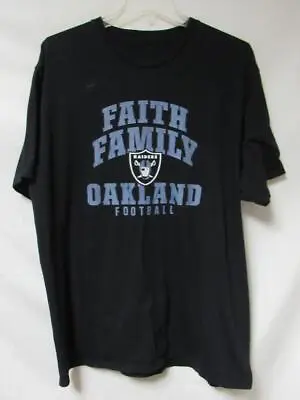 Oakland Raiders Men's Size XL 2XL Or 4XL  Faith Family Football  T-Shirt C1 3890 • $21.24