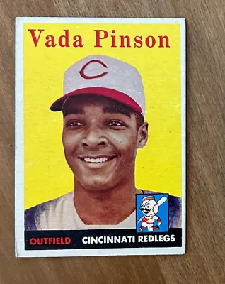 $3.61 • Buy 1958 Topps  VADA PINSON  #420  EX  Cincinnati Redlegs