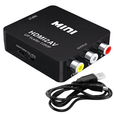 $5.94 • Buy HDMI To RCA Converter Composite AV Adapter 1080P CVBS For TV HDMI2AV