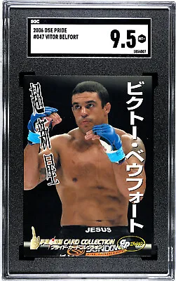 2006 DSE Pride FC #47 Vitor Belfort Rookie Card RC SGC 9.5 Mint+ UFC MMA • $149
