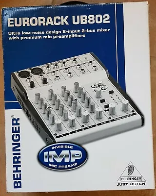 £95 • Buy Behringer 4-channel Mixer Eurorack UB802 Very Good Condition, Boxed
