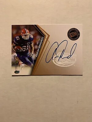 2010 Press Pass Aaron Hernandez Autograph Card Auto Signed Patriots Gators RC SP • $99.95