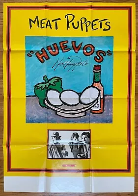 MEAT PUPPETS Huevos 1987 SST Records US PROMO POSTER Tour Blank HUGE Punk! • $100