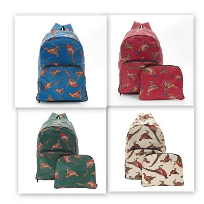 £15 • Buy Eco Chic Novelty Expanding  Backpack - Pheasant And Stag Designs