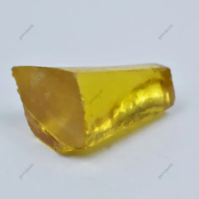 CERTIFIED 216.55 Ct Lab-Created Uncut ROUGH Yellow Sapphire Loose Gemstone • $17.74