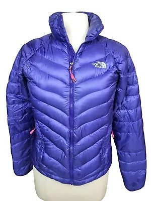 North Face 800 Summit Series Pertex Women's Purple Puffer Jacket - SMALL (FLAW) • $19.99