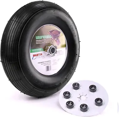 400-6 13  Pneumatic Wheelbarrow Wheel 6X5/8  Hub (406TTRIB32) • $41.15