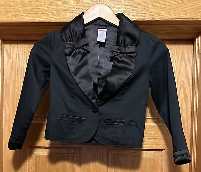 Gymboree Girls Size 7 Fancy Black Blazer Jacket • $15