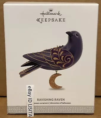 Hallmark 2017 Ravishing Raven Halloween Ornament Mint In Box FREE SHIP! • $47.99