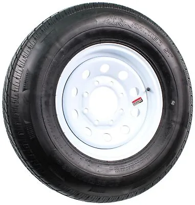 Radial Trailer Tire On Rim ST235/80R16 LRE 16  8 Lug Modular White Wheel • $169.97