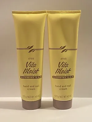 Two (2) Avon Vita Moist Hand And Nail Creams - Enriched With Vitamins E A D • $20