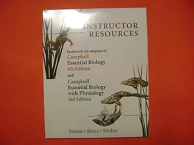 Instructor Resource DVD With TestGen For Campbell Essential Biology 4E Test Bank • $59.99